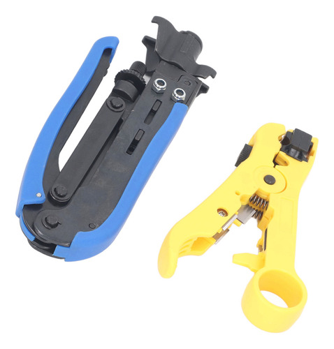 Pinzas Para Engarzar Cables Coaxiales, Herramienta Combinada