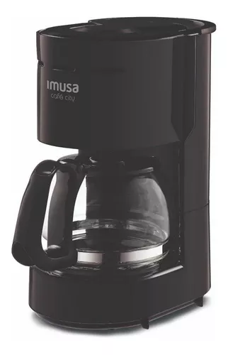 Cafetera Imusa Café City semi automática negra de filtro 110V