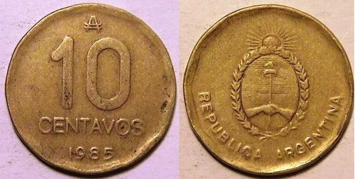 Argentina Moneda 10 Centavos Austral 1985