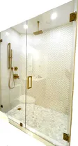 Comprar Shower Door - Mampara Abatible Herrajes Dorados
