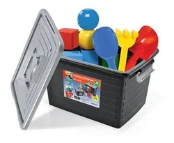 Comprar Caixa Container Organizador Empilhável 35l C/ Rodas Arqplast no Mercado Livre