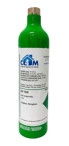 comprar Cilindro De Gás 34l, O2, Co, Lel, H2s Para Detector De Gases