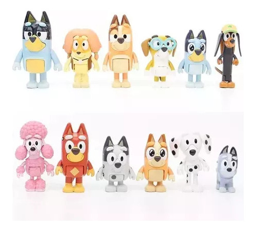 El Modelo De Los Personajes De La Familia Bruce 12pcs