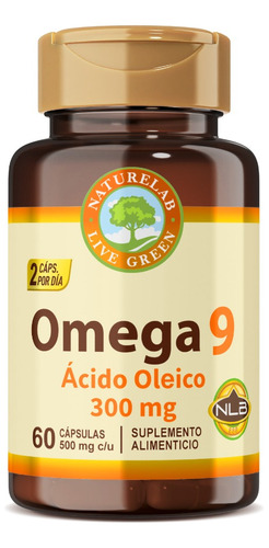 Omega 9 - Ácidos Oleicos - 60 Cápsulas De 500mg - Naturelab Sabor Sin sabor