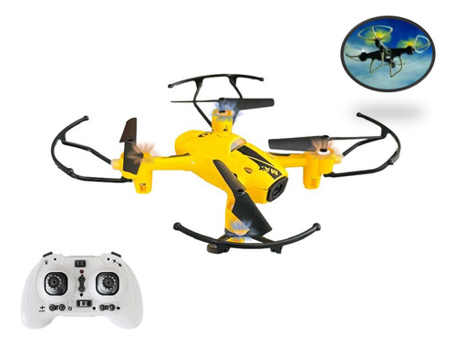 Drone Quadricóptero Controle Remoto Luz Recarregável Voo