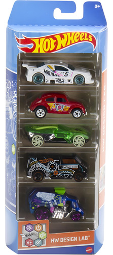 Carrinho Hot Wheels Pack Five (5) Hw Design Lab 2023 Hly72
