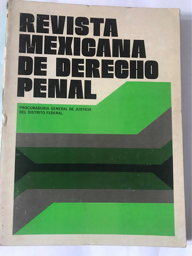 Revista Mexicana De Derecho Penal - Procuraduría General De