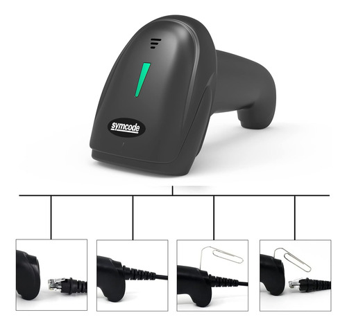 Usb Láser Barcode Scanner Handheld Handheld 1d Bar Bar Code