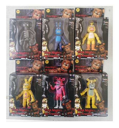Five Night At Freddy Animatronics 6 X Caja Modelos 2019