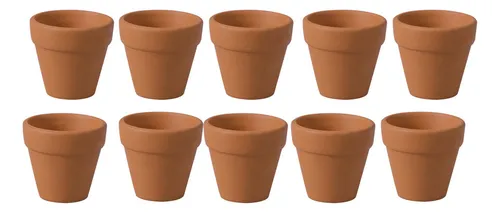 Macetas De Barro Pequeñas, 20 Unidades
