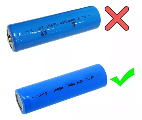 Pila Batería 18650 3.7v 7800 Mah Li-ion Recargable Vaper Etc