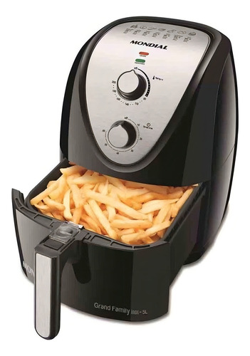 Fritadeira Elétrica Sem Óleo Airfryer 5,5litros Inox Mondial