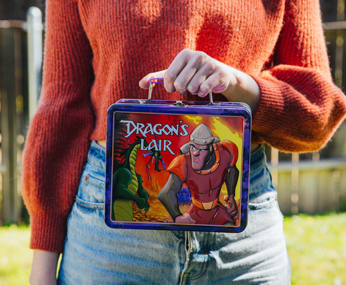 Lonchera Toynk Dragon's Lair De Metal De Estilo Retro