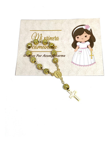 Imagen 2 de 2 de Recuerdo Decenarios Rosas Eventos Con Tarjeta 25 Pz