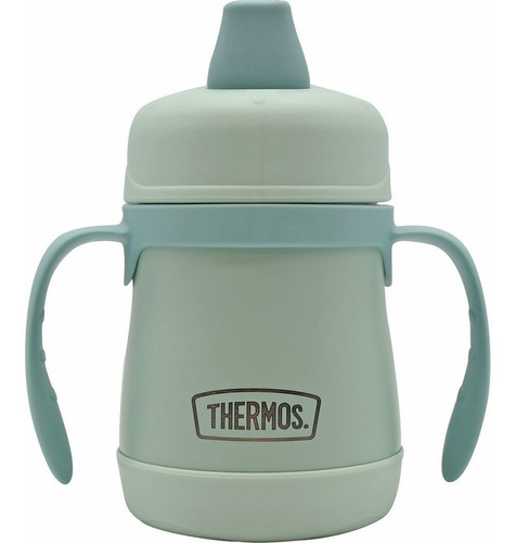 Copo Térmico Infantil Treinamento Thermos Baby 210ml Cor Verde