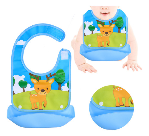Babero Impermeable Baby S Lavable Desmontable Alimentación A