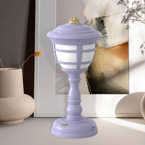 Mini Lámpara De Mesa Retro Lámpara De Noche Led Violeta