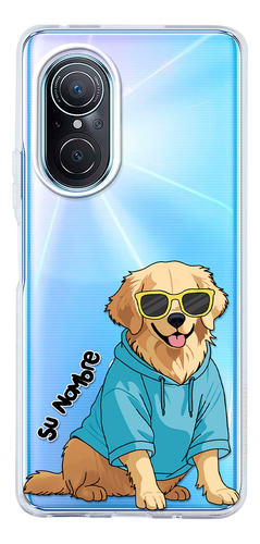 Funda Para Huawei Para Mujer Perrito Cool Golden Su Nombre