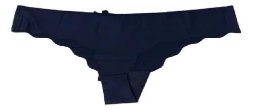 Tanga Ropa Interior Panties Algodón Azul Oscuro Talla 30    