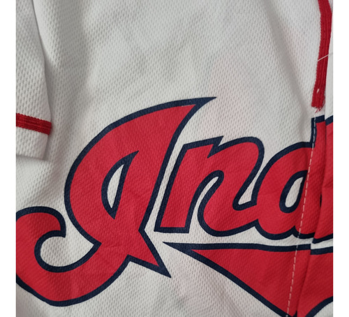 Jersey Indios Cleveland Mlb Oficial Carlos Baerga Xl (Usado)