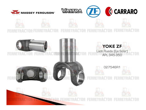 Yoke Zf Apl345-350 Lado Rueda (eje Solar)