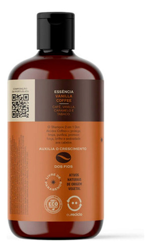Kit Balm Para Barba E Shampoo Para Cabelo Coffee Don Alcides