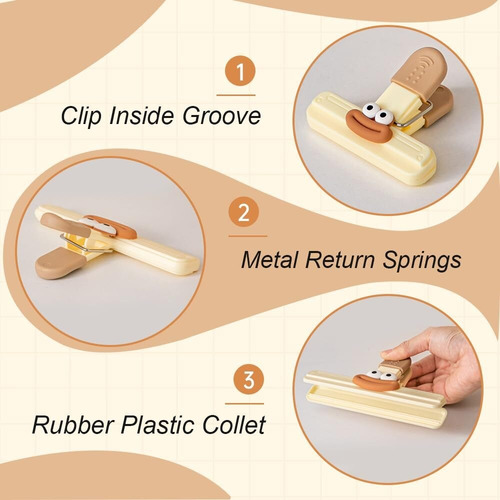 Clips Para Bolsas De Alimentos, Pinzas Para Bolsas Alimentos