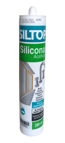 Silicona Acetica Siltop 280ml Colores