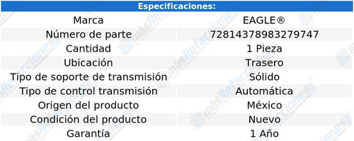 Soporte Transmisión Aut Trasero Acura Legend V6 3.2l 93-95