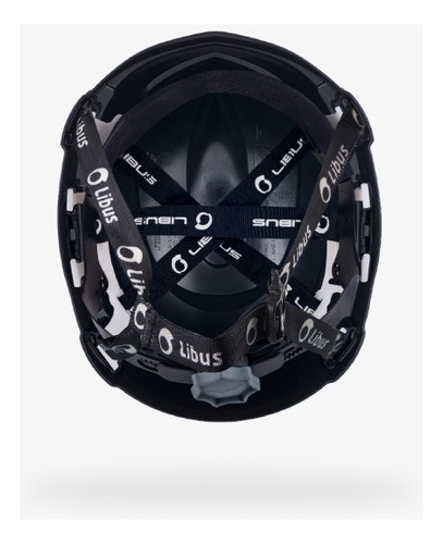 Casco Alturas Andes Libus Completo Reflejantes Y Mentonera Color Negro