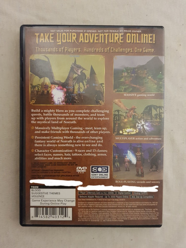 Everquest Online Adventures Play Station 2 (Usado)