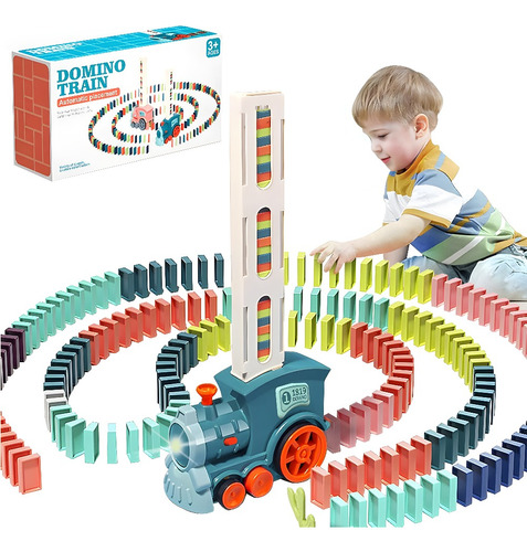 Tren De Juguete Luz Y Sonido Para Niños Domino De Colores 