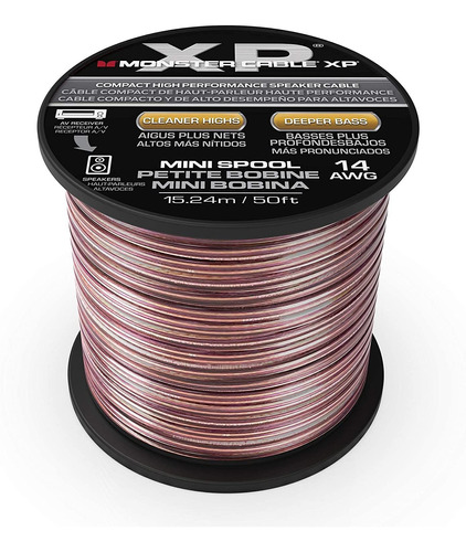 Cable Para Parlante Bafle Monster 50 Pies Calibre 14 Awg