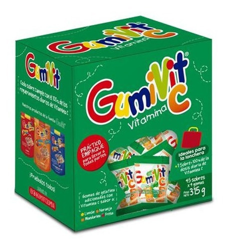 Vitamina C Gumivit Gomitas 315g 45 Sobres