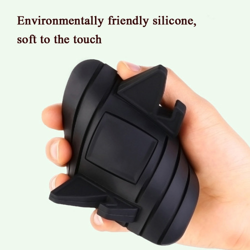Soporte De Teléfono For Coche De Silicona Negra, 6 Piezas,