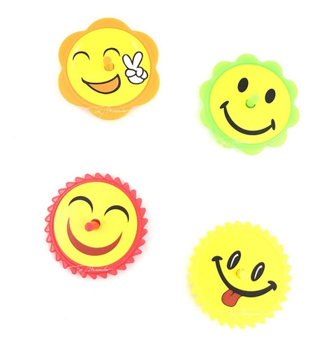 Trompo Emoji 4 Cm Pack 12 Unidades Cotillon Sorpresitas