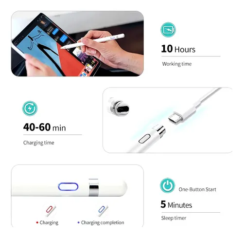 Lápiz Pencil Tácti Universal Para iPad Tablet Android Stylus
