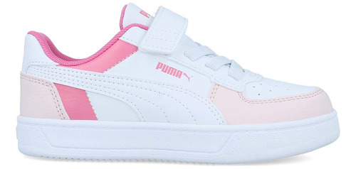 Tenis Puma Caven 2.0 Block White Pink Niña Sintetico (17.0 -