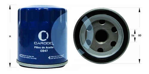 Filtro Aceite Cardoc Chevrolet Camaro, Caprice, Chevette 