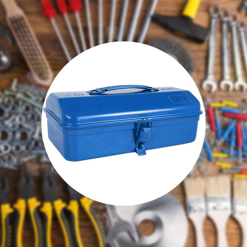Caja Organizadora De Herramientas De Metal Portátil, Azul
