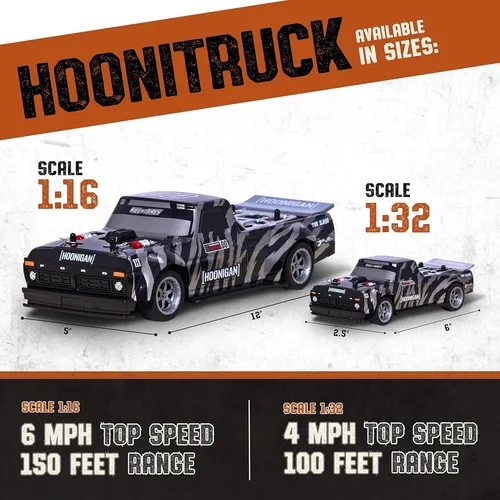 Flybar Hoonigan, Hoonitruck, Coche De Control Remoto Para Ni