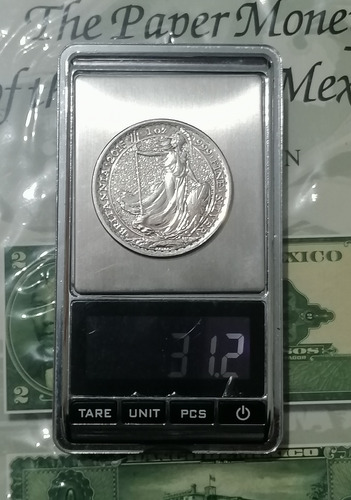 Moneda De 2 Libras Esterlinas 1 Onza De Plata Britannia (Usado)