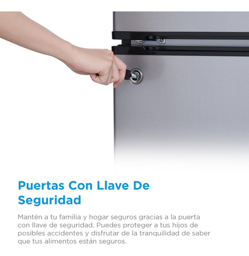 Refrigerador Frigobar Mdrt87ccdls Midea 3.4ft3 88l 2 Puertas