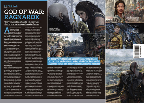 God of War Ragnarok - Arte B - Superpôster Game Master, de Editora Europa. Editorial Editora Europa Ltda., capa mole em português, 2020