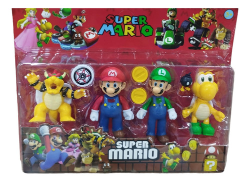 Figura Super Mario Bros Juguete Detalles Regalos Niños