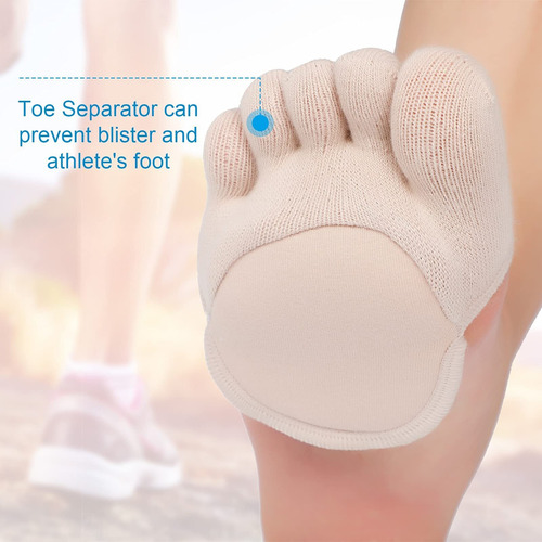 6 Pares De Calcetines Invisibles For Los Dedos De Los Pies,