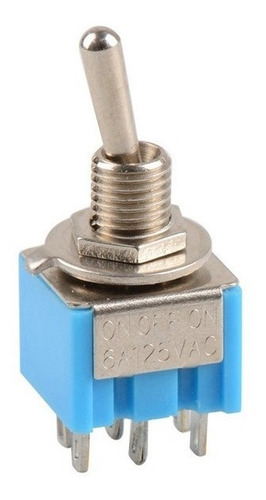 Llave Palanca Switch On-off-on 6a 125v Mts-102 3pin Hobb