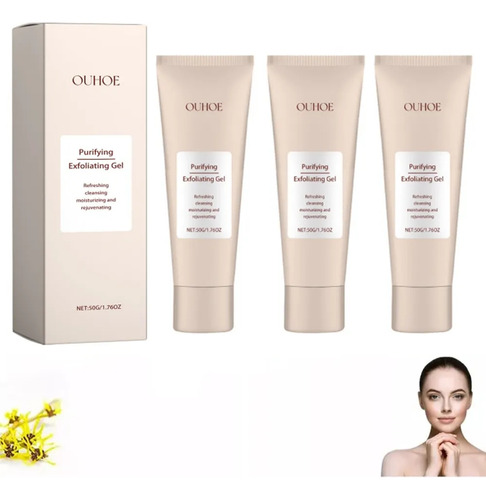 Gel Purificador Exfoliante Query, Exfoliante, 3 Unidades Roj