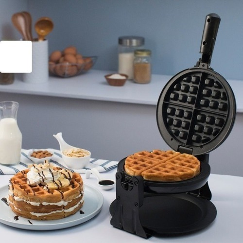Imagen 5 de 5 de Waflera Estilo Belga Giratoria Black&decker Wm1000b