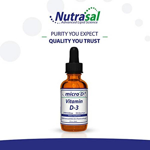 Nutrasal Micro D3 Gotas Vitamina D3 Alta Concentración 30 Ml